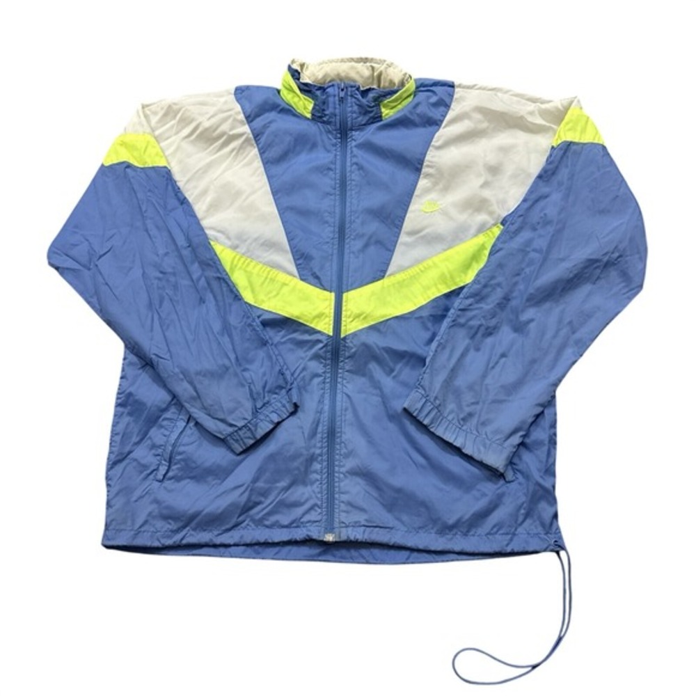 Vintage‎ 90s Nike Neon Windbreaker Nylon Track Jacket Large